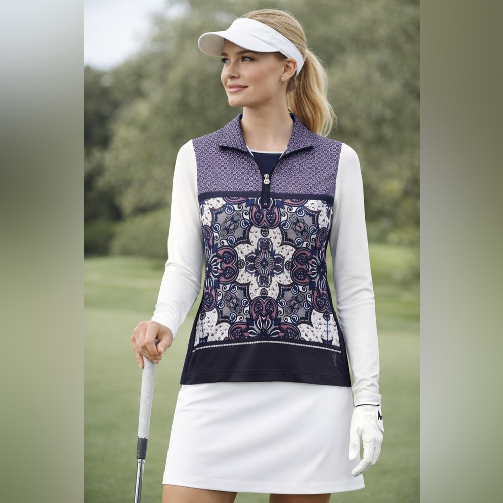 Golfino Patterned Long Sleeve Top